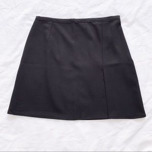 William B: Black A-line Mini Skirt